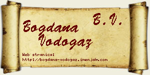 Bogdana Vodogaz vizit kartica
